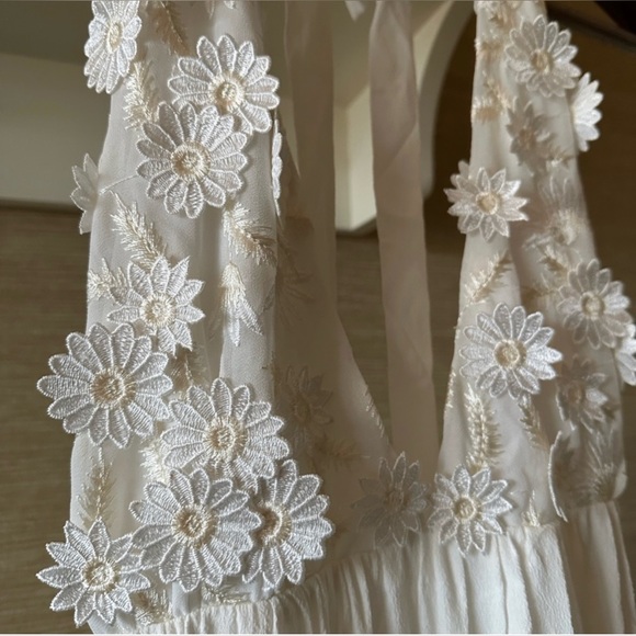 FOR LOVE & LEMONS BOHO MAXI FREE PEOPLE BRIDAL GOWN WEDDING DRESS STONE COLD FOX - Picture 4 of 16